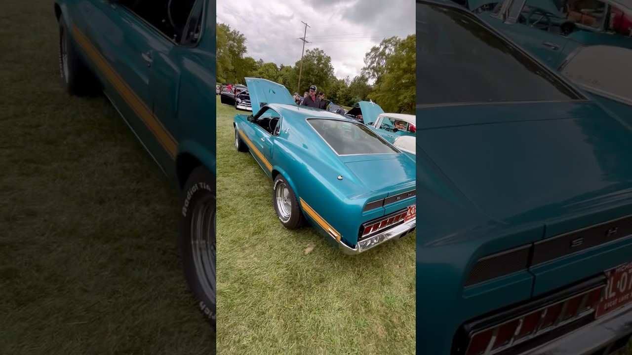 1969 Shelby GT500 428 Cobra Jet Ford Mustang #v8 #musclecar #carshow #classiccar #carshorts #car
