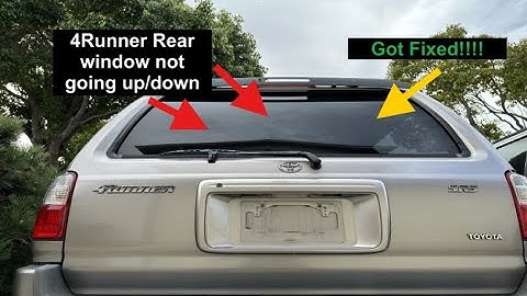 4Runner rear window won