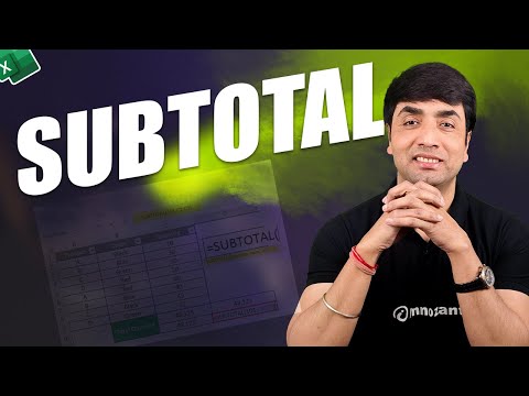 SUBTOTAL Function in Excel | How to use Subtotal in Excel Explanation with Examples in Hindi