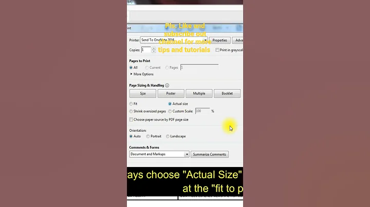Setting-up "PDF" file before printing for accuracy.
