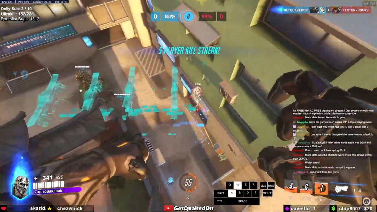GetQuakedOn POTG Doomfist God Gameplay Overwatch 2 OW 2 Season 13 - YouTube