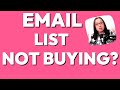 Getting Your Email List to Buy From You | email marketing to make money with your list