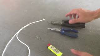 Join white ball chain using steel ball connector Noticias
