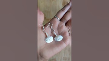 DIY Simple Sea Shell Earrings @SnehalMoreOfficial💕 #jwellery#earrings #shorts ||Snehal More Official