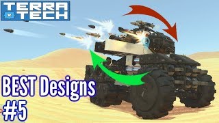 Rotating Tank Turret & AMAZING Flyers! | BEST Terratech Steam Designs | Part 5