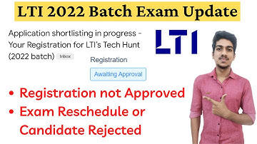 LTI Off Campus Drive 2022 | LTI Awaiting Approval |Application shortlisting in progress Doubts Clear