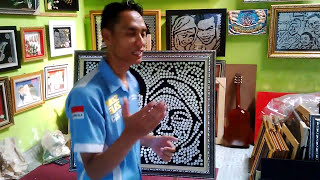 MOZZLE CRAFT Mozaik Koin Lukisan Wajah Mahar Pernikahan LAELLA & RACHMAT @TANGERANG 3 September 2016