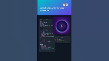 Voice Button With Glowing Animation | #shorts #html #css #animation |
