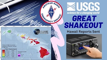 Hawaii Ham establish emergency radio comms & send reports U.S. Geological Survey (USGS) via Winlink.