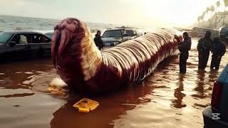 Celebrity 🌊 Tsunami Brings Hyper-Realistic Sea Monsters to Los Angeles! 👹😱 Wealth