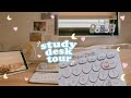 🎨 study desk tour! (minimal, aesthetic, organized) 🎨