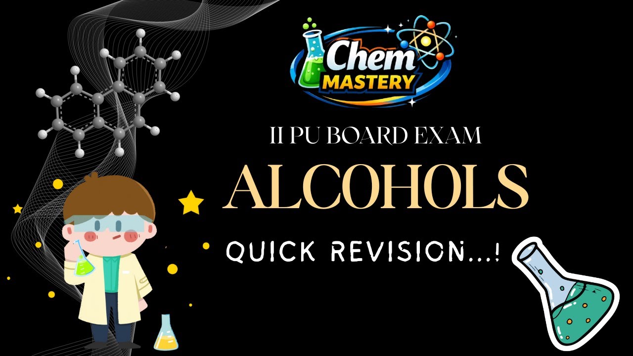 ALCOHOLS |  CLASS 12 |  II PU CHEMISTRY   | Quick Revision | chemistry class