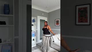 How to Style a Striped Maxi Skirt | Black Top &amp; Skirt Outfit Inspo #shorts