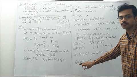 Lecture 05 | Dual space, linear functional, dual basis, second dual of vector spaces | Tamil