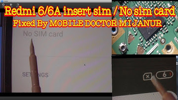 Redmi 6&6A insert sim no sim card solution