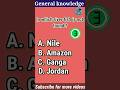 In which river fish is not found ? || #gkquestions #shorts