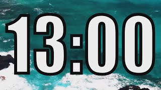 13 minute timer with Calm and Soft Music and sea in the background