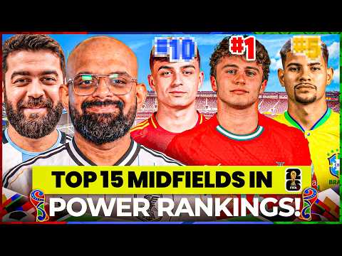 Top 15 Midfields POWER RANKED for FIFA World Cup 2026 🌍⚡