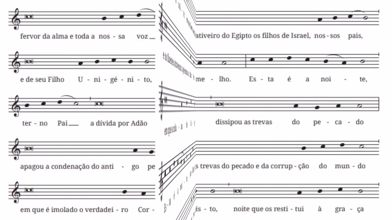 Precónio pascal- melodia oficial