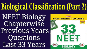 Biological classification class 11 neet previous year questions part 2