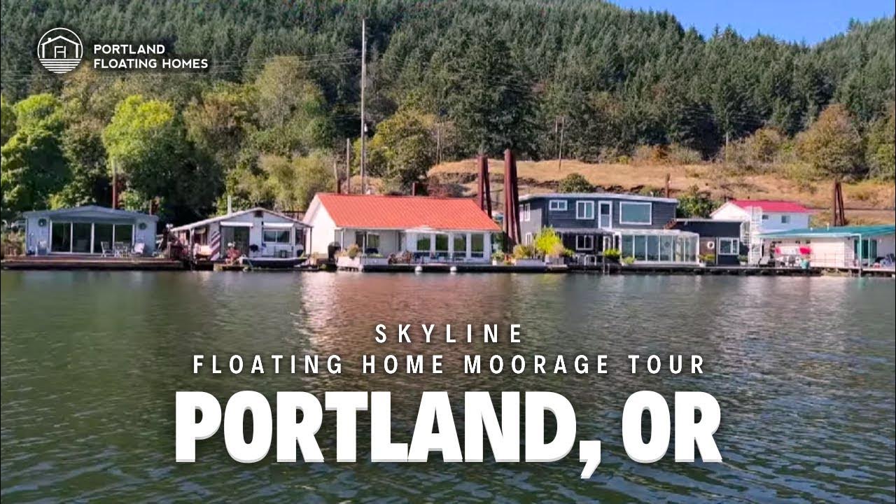 Skyline Moorage Portland Floating Homes! (Multnomah Channel Floating