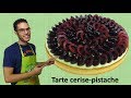 recette TARTE CERISE-PISTACHE / Cherry-pistachio tart (EN subs)
