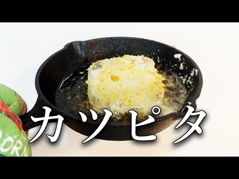 水に浸した冷えピタをカツにして食べてみた【カツピタ】#shorts