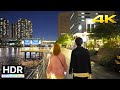 【4K HDR】Tokyo Night Walk - Shinagawa, Tennozu Isle