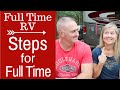 Steps to Full Time RV (HOW WE DID IT) - Full Time RV Living