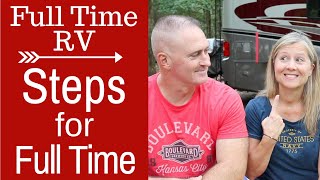 Steps to Full Time RV (HOW WE DID IT)  Full Time RV Living