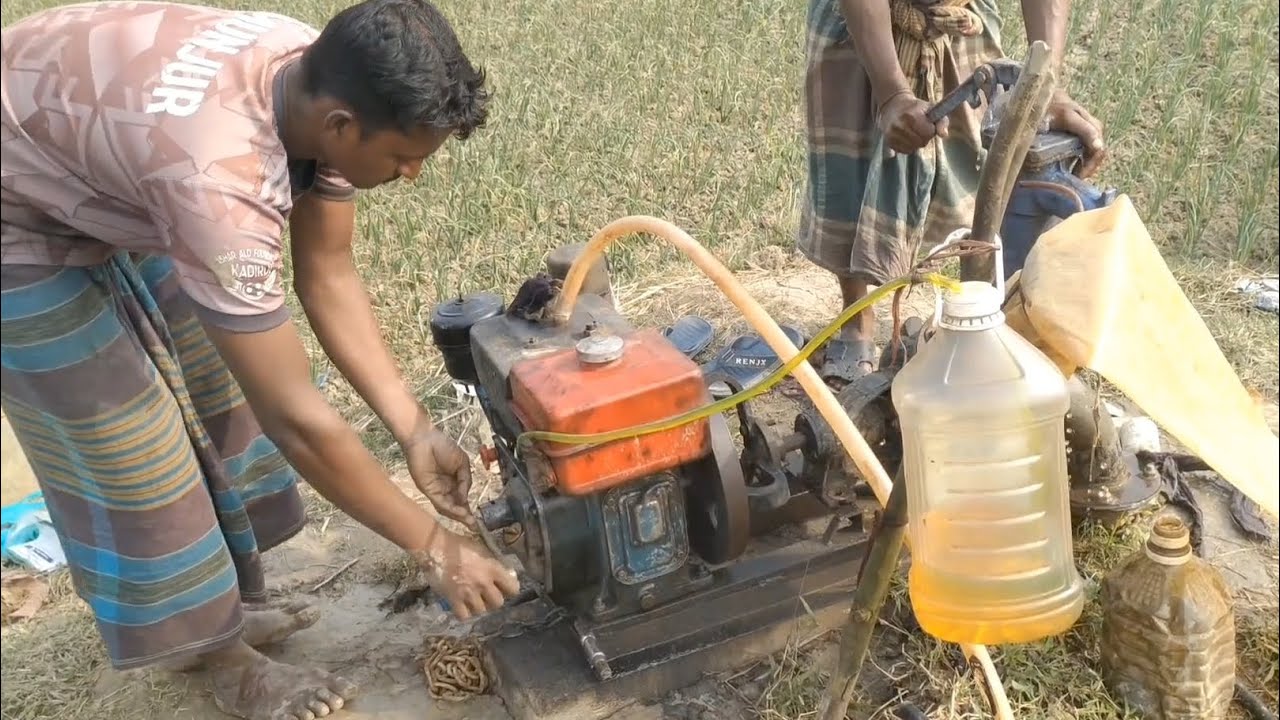 Shallow Machine is Given by Farmer Munjur's Uncle to Irrigate Coffee