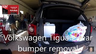 Volkswagen Tiguan  rear bumper removal