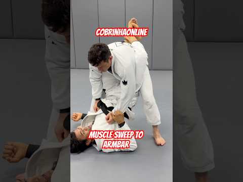 Muscle Sweep to Armbar | COBRINHA ONLINE #bjj #jiujitsu #cobrinhaonline