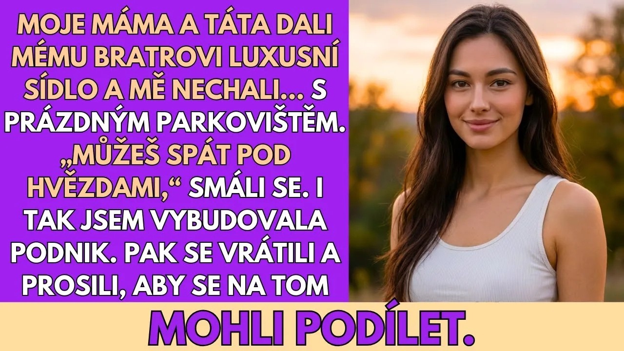 Na rodinné večeři, kde si můj bratr připíjel šampaňským na klíče od sídla u vody, mi rodiče předali tenkou kartonovou obálku. „Pro tebe máme něco tvořivějšího,“ řekla máma s úsměvem. Uvnitř byla...