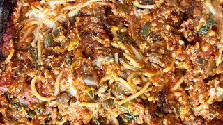 How to make quick and Easy Baked Spaghetti