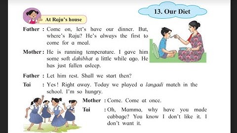 CLASS 3 SCIENCE CHAPTER NO 13 OUR DIET