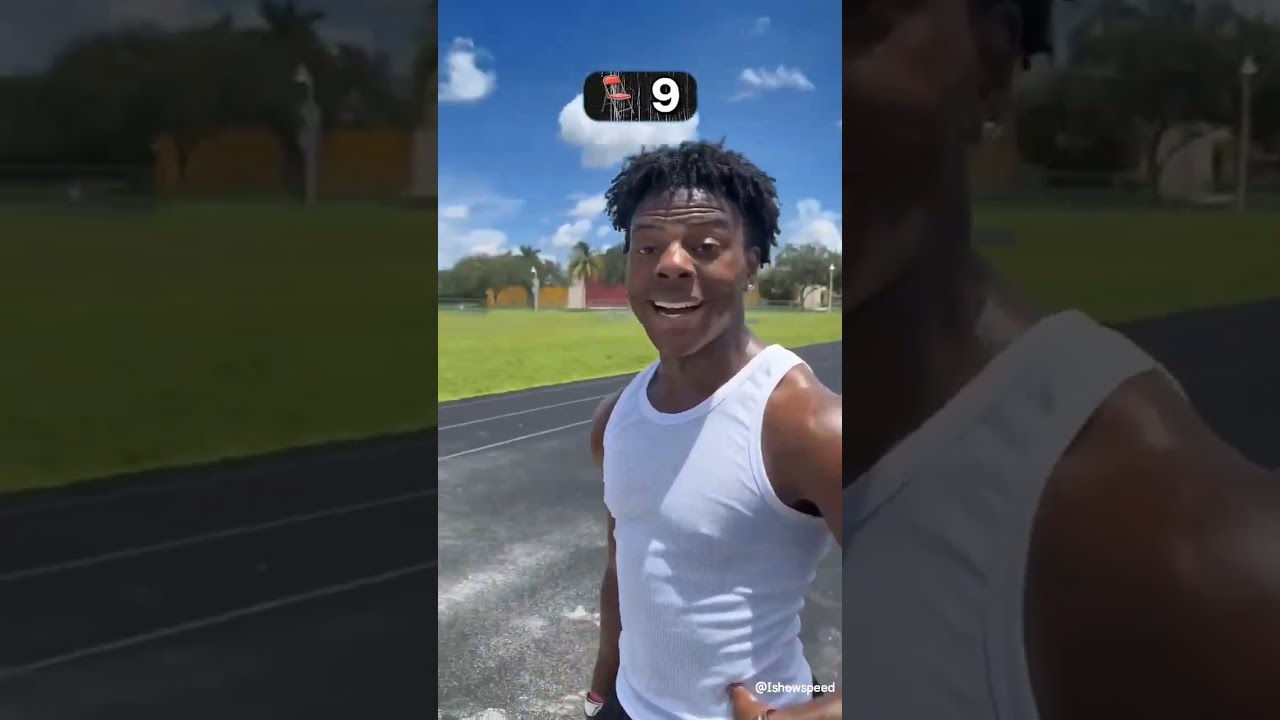 Ishowspeed jumped over 10 chairs!!😱 