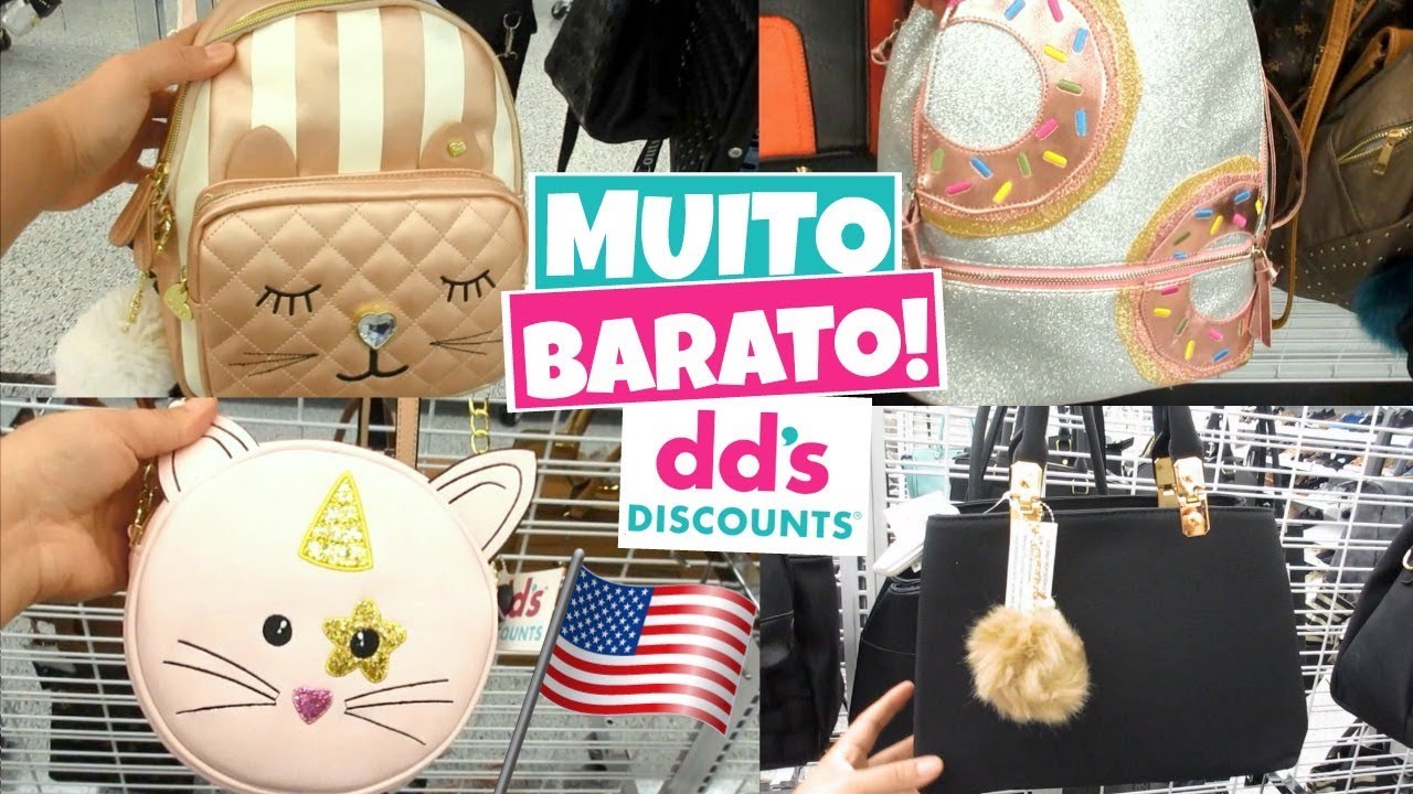 LOJA BARATÍSSIMA NOS EUA SETOR DE BOLSAS E MOCHILAS DDS DISCOUNTS