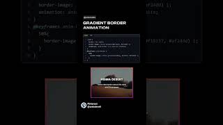 Gradient Border Animation | Coding Wealth