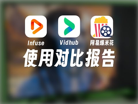 Infuse、Vidhub和网易爆米花使用对比报告
