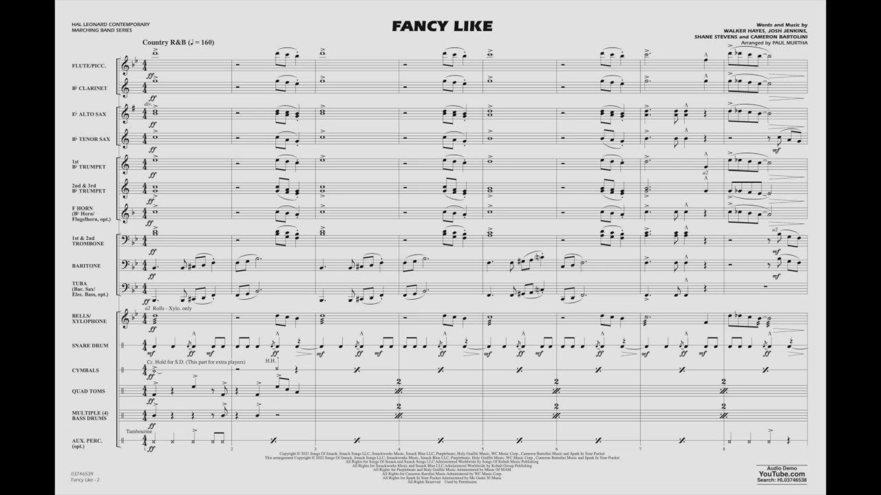 Fancy Like arranged by Paul Murtha