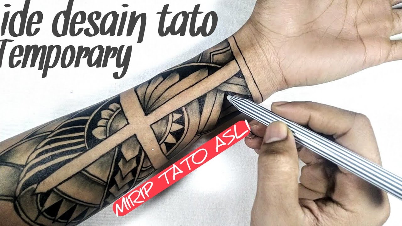  Cara  membuat  gambar tato  tattoo  TEMPORARY YouTube