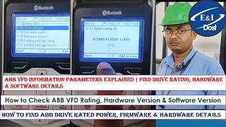 ABB VFD System Information Parameters | How to Check VFD Software & Hardware Details