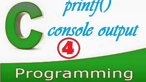 C programming video tutorial for beginners :  printf() function in c.
