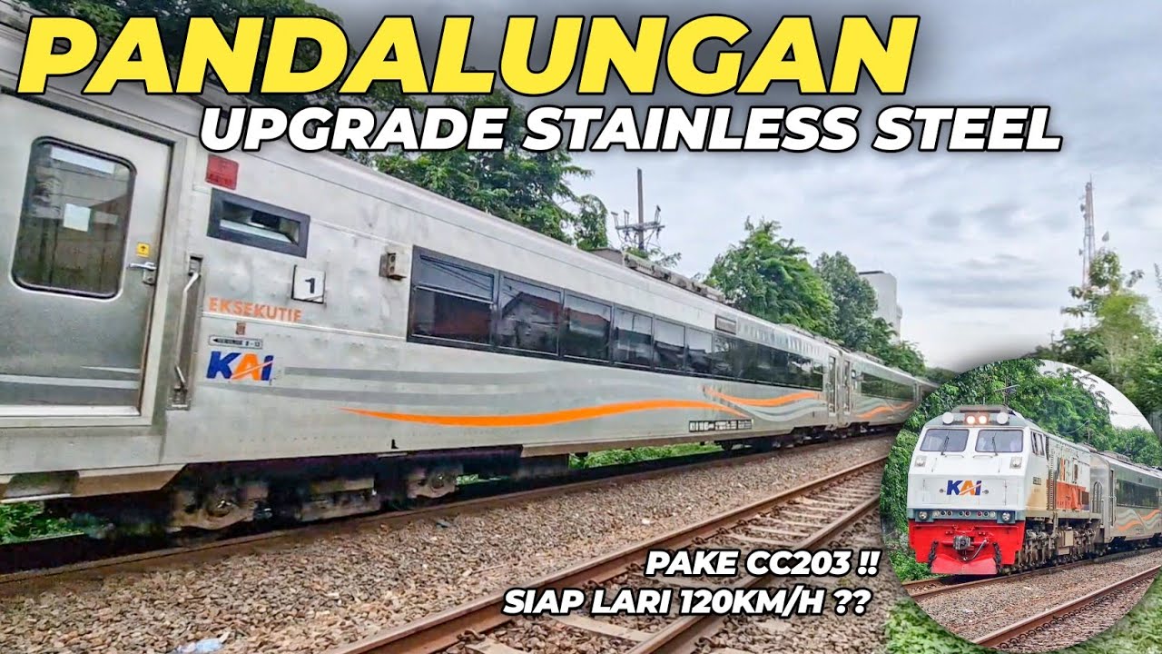 RANGKAIAN BARU EX ARGO KERETA JAKARTA - JEMBER!! Perjalanan Perdana KA Pandalungan Stainless Steel