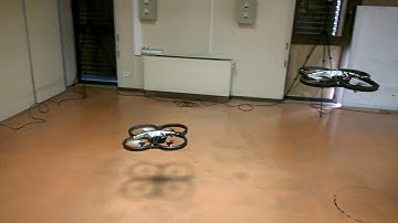 Two ARdrone  2.0 controlled with Simulink and Qualisys Miqus cameras - Ecole de l