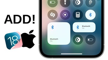 How to Add Bluetooth to Control Center on iPhone - iOS 18