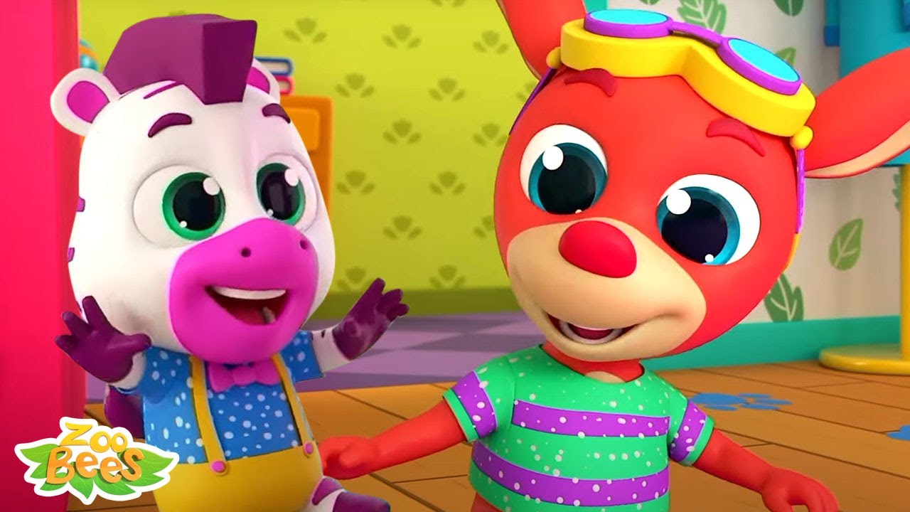 Beş küçük bebek + Çocuklar için eğitici videolar ve tekerlemeler - YouTube