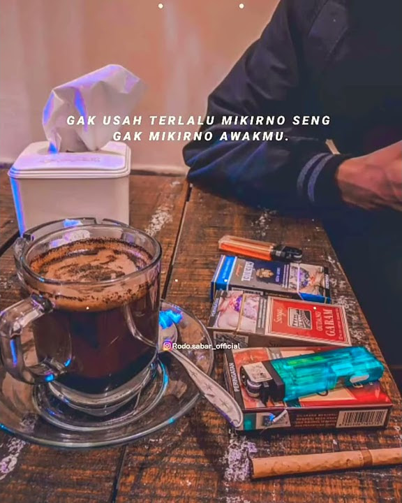 story wa kekinian // rokok dan kopi