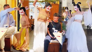 I poured tea for a handsome guy and he actually lifted my mask|Nhân Viên Bá Đạo Nhất Trung Hoa P4